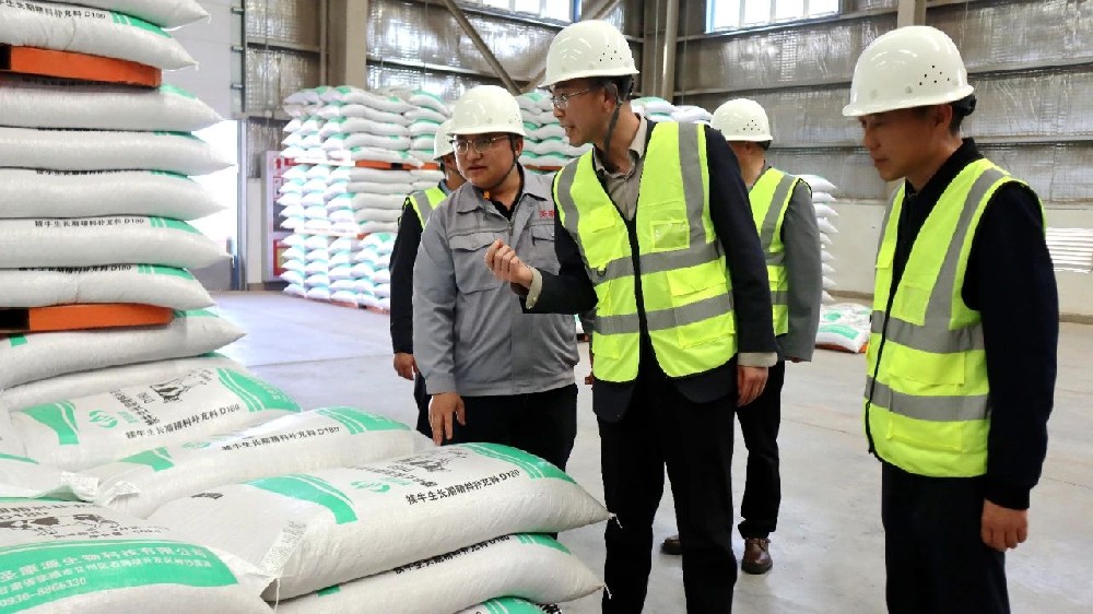 区委常委、组织部部长安宏杰到甘肃565net必赢客户端集团圣康源生物科技有限公司调研