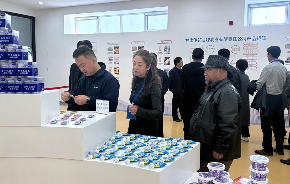 天祝县民营经济人士到甘肃传祁甘味乳业开展现场教学交流活动