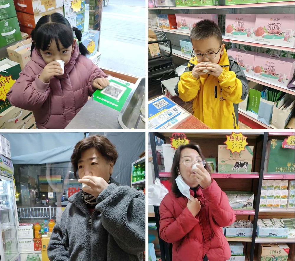 甘肃传祁乳业纯牛奶试饮活动好评连连